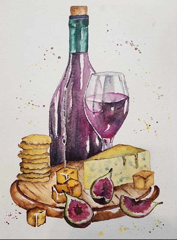 Wine and Cheese by Kaitlin V. Cole