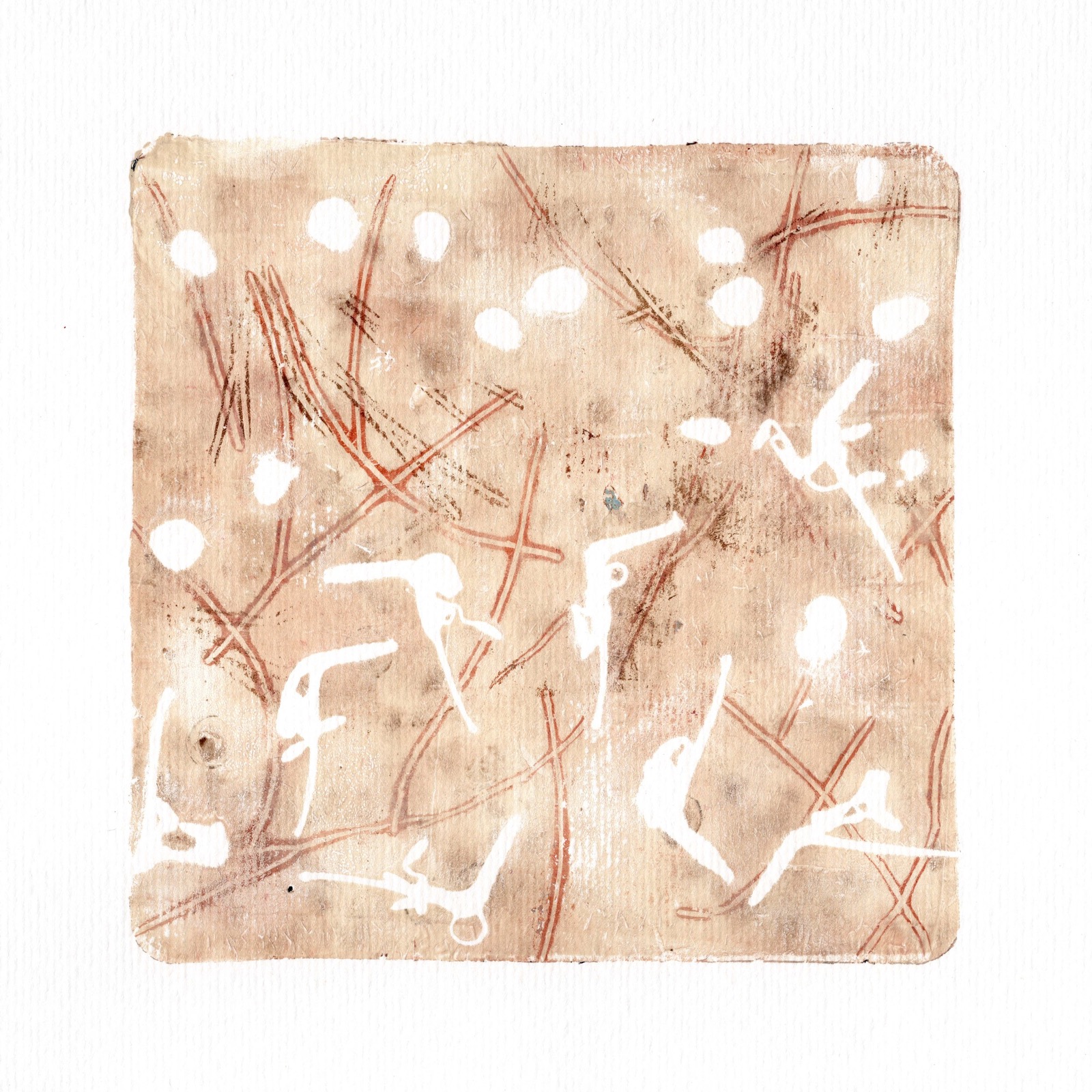 Scattered sand meditation by Fi Cameron