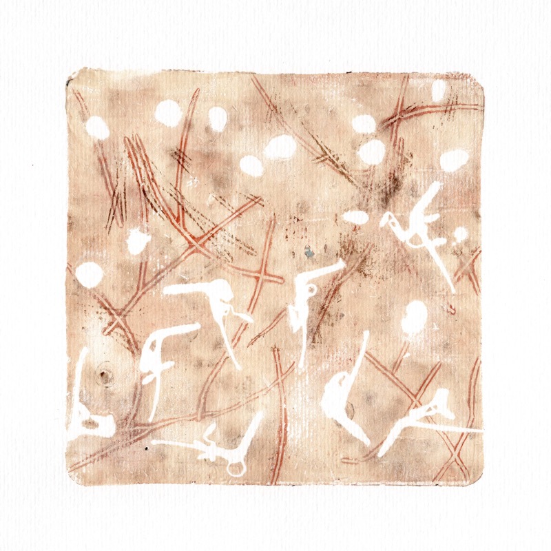Scattered sand meditation by Fi Cameron