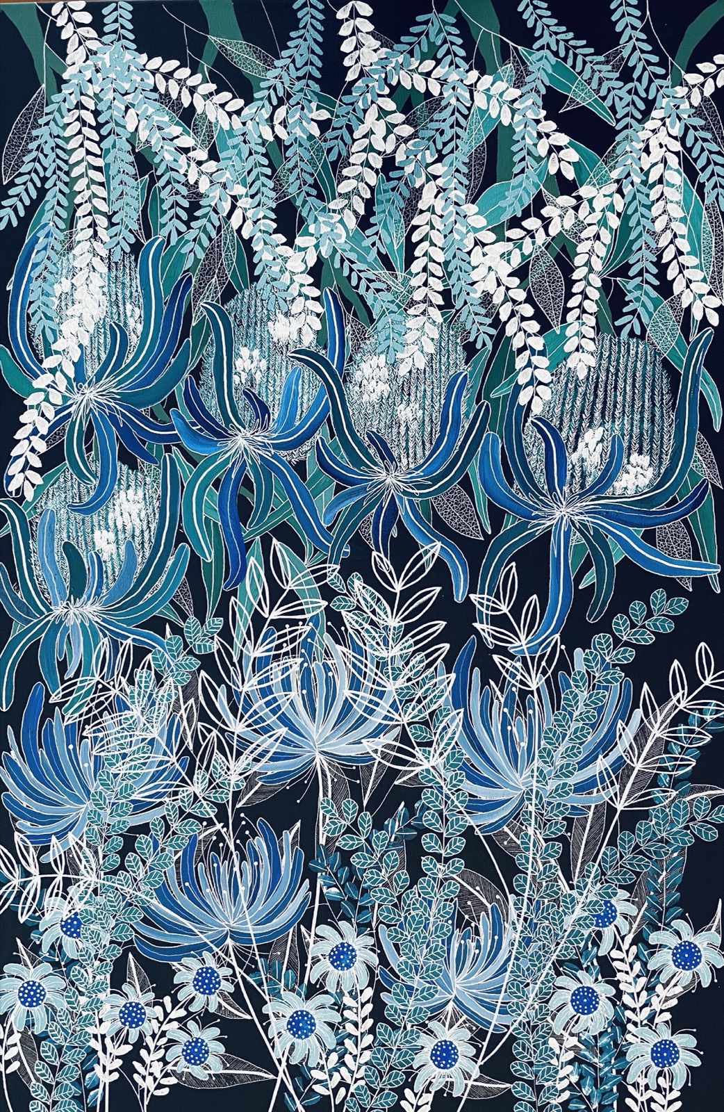 Blooms 'n Blues by Kay Thurston