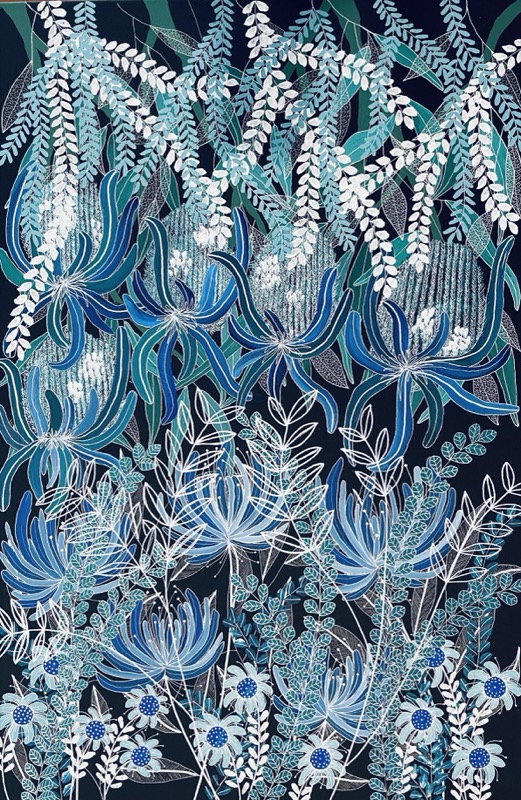 Blooms 'n Blues by Kay Thurston
