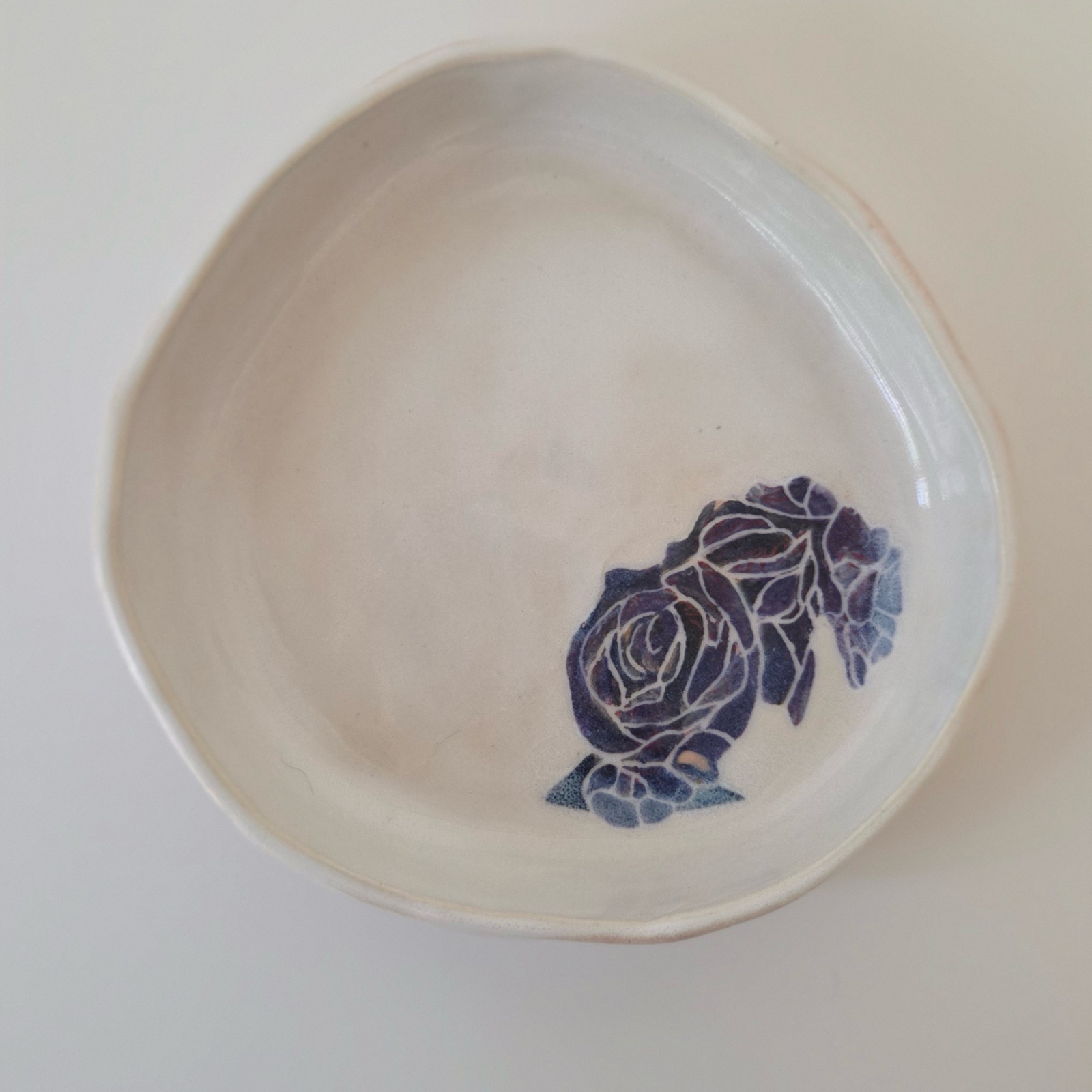 Jennie's Rose-Small Blate by Christine Van Ommeren